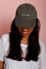 Salt + Sea Aloha Dad Hat - Pink/White