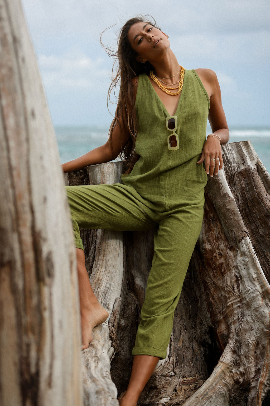 Salt + Sea Toni Jumpsuit  (Fern)