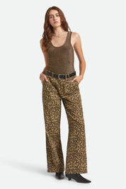 BRIXTON Jane Wide Leg Pant - Adrenaline Rush, Brown Cheetah