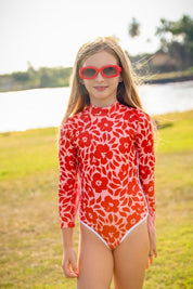 Salt + Sea Kids Lililehua L/S One Piece Swim