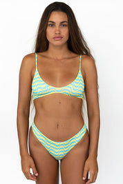 Everyday Bottom - Tiger Lily Ribbed, Azure