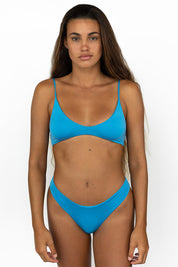 Everyday Bottom - Tiger Lily Ribbed, Azure