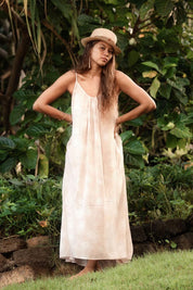 Tina Maxi Dress - Opihi Blush, Opihi Apricot