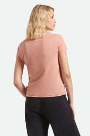 BRIXTON Tossed Dice Crew Tee - Italian Clay