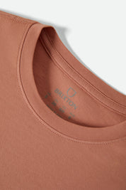 BRIXTON Tossed Dice Crew Tee - Italian Clay
