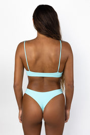 Everyday Bottom - Spearmint, Ballet Blue Ribbed