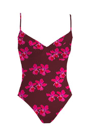 Costa Bodysuit - Black Sundays, Pink Orchid