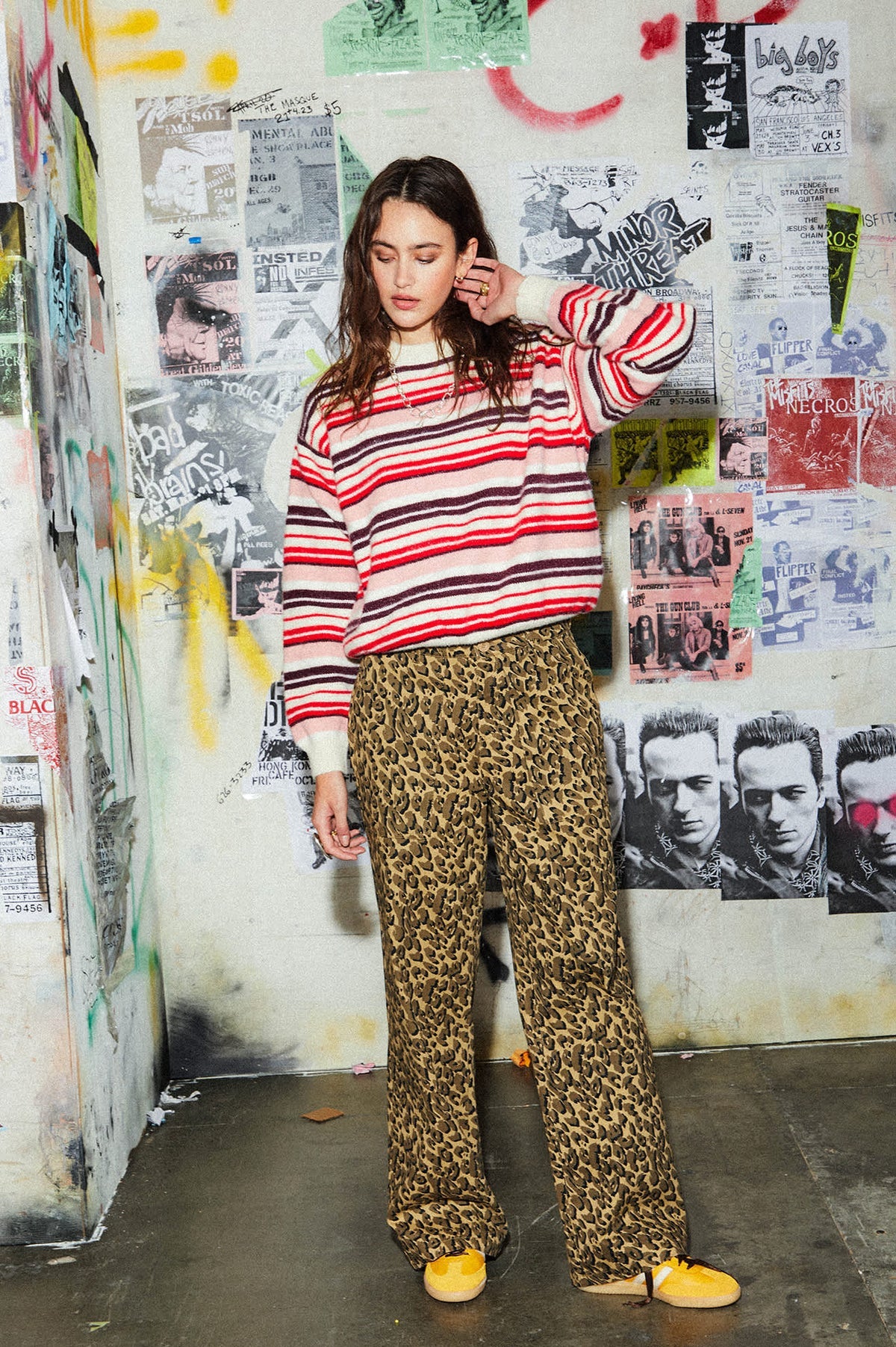 BRIXTON Jane Wide Leg Pant - Adrenaline Rush, Brown Cheetah