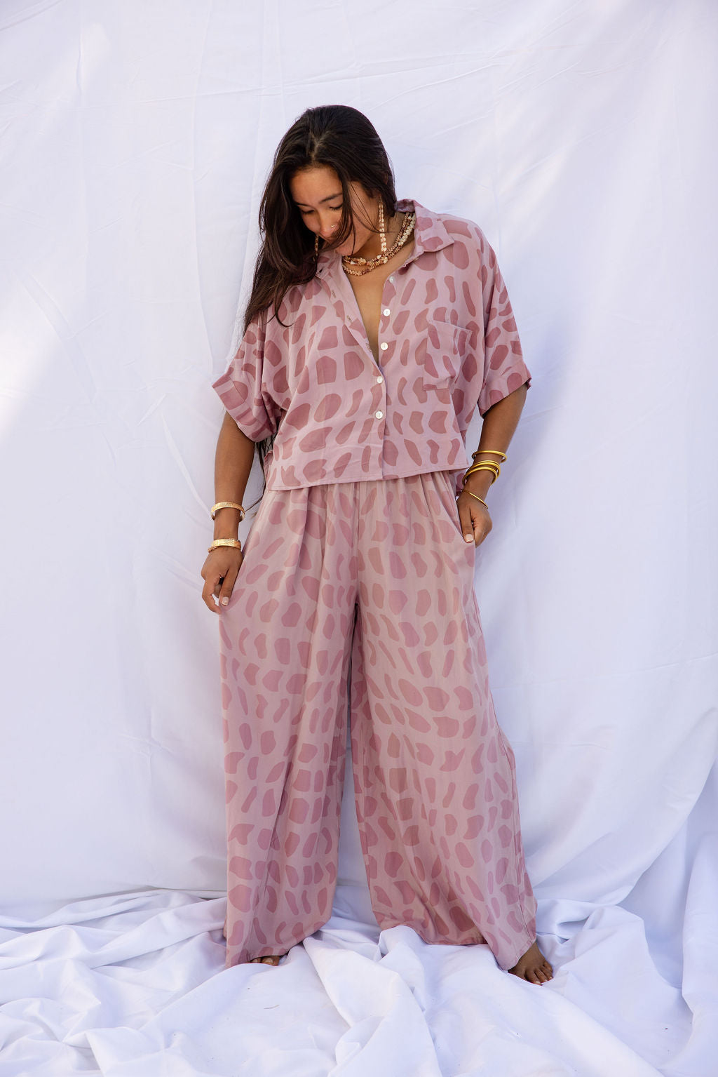 Talia Top - Hebrew Rose