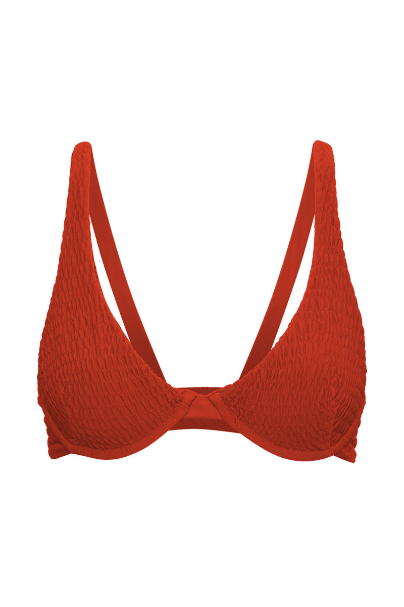 ACACIA Geneva Shirred Top - Saffron