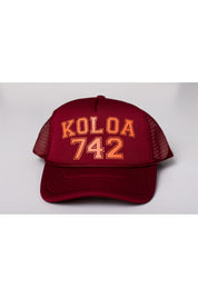 Salt + Sea Koloa 742 Maroon Trucker Hat