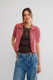 Free People Daylight Cardigan - Faded Rose