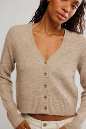 Free People School Girl Cardigan - Feather Grey