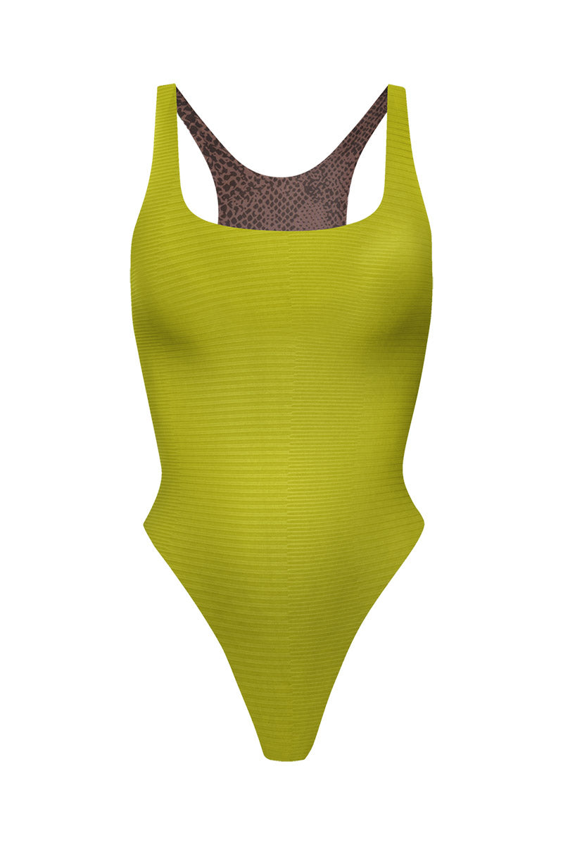 ACACIA Pepper Full Piece - Women's Cutout Back One Piece (Dijon)