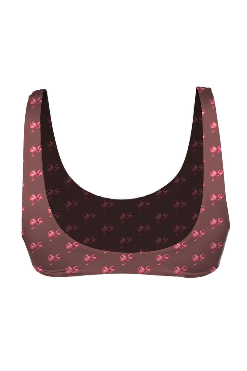 MAI Bonita Top (Python, Petite Fleur, Rosewood Ribbed)