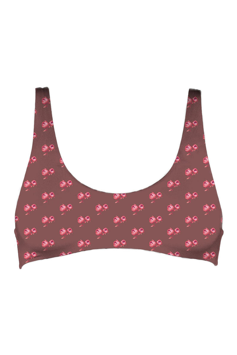 MAI Bonita Top (Python, Petite Fleur, Rosewood Ribbed)