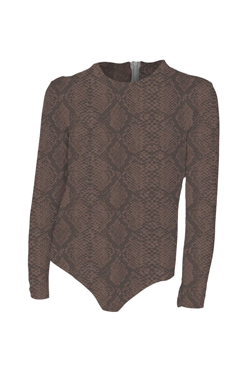 MAI Littles Long Sleeve Bodysuit (Strawberry Hibiscus, Python, Jade Panther)