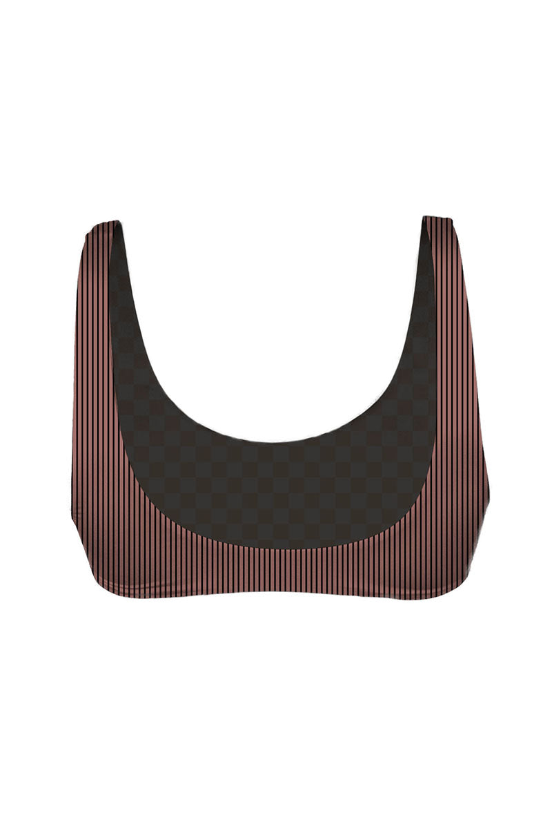 MAI Bonita Top (Python, Petite Fleur, Rosewood Ribbed)