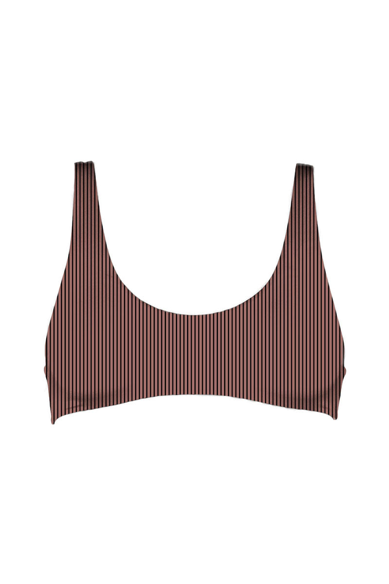 MAI Bonita Top (Python, Petite Fleur, Rosewood Ribbed)