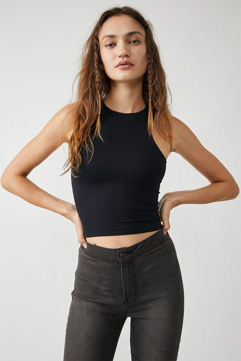 Free People Clean Lines Cami (Black)