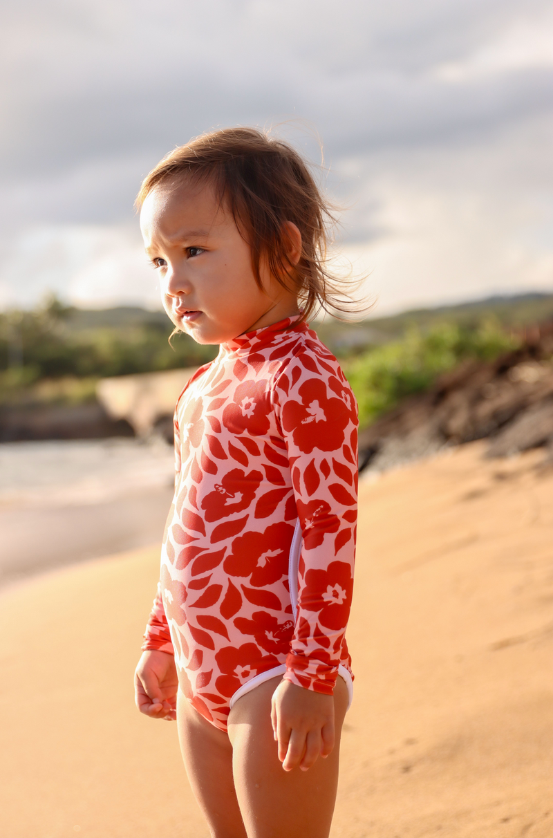 Salt + Sea Kids Lililehua L/S One Piece Swim