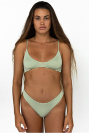 Everyday Bottom - Tiger Lily Ribbed, Azure