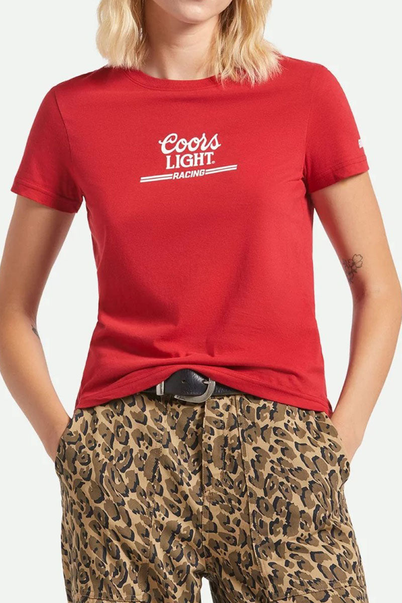 BRIXTON Coors Racing Fitted Tee - Red