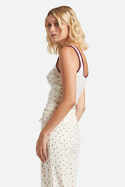 BRIXTON Off Duty Tank - Floral Pointelle