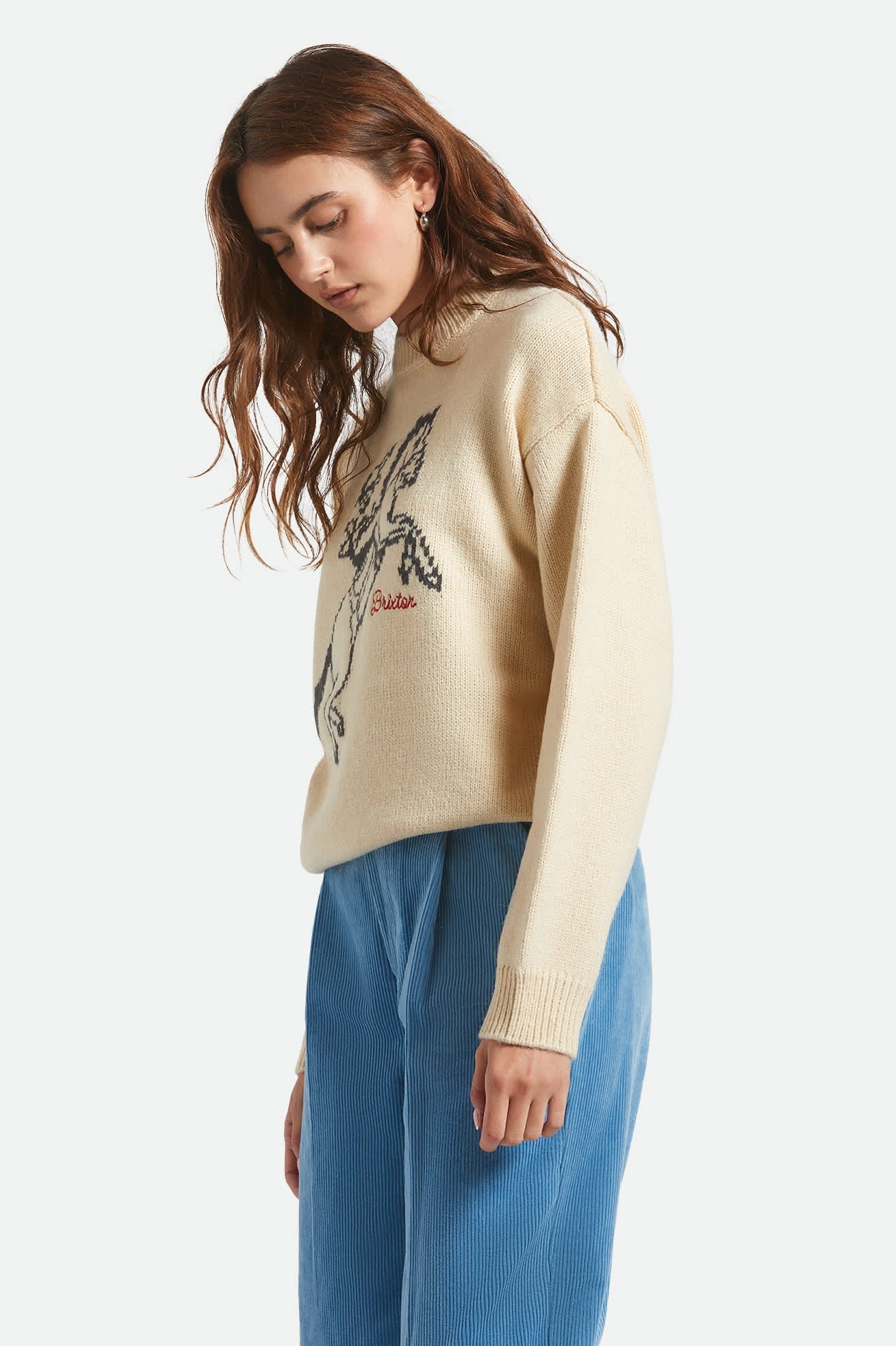 Brixton Ranching Club Sweater - Whitecap