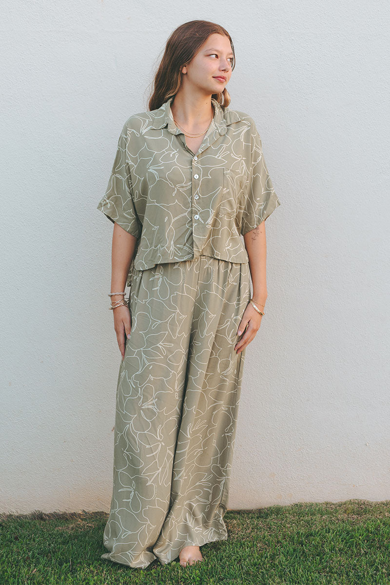 Salt + Sea Talia Top - Mint Ginger, Sage Ginger