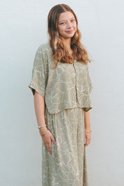 Salt + Sea Talia Top - Mint Ginger, Sage Ginger
