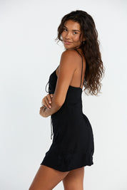 Jaden Mini Dress - Black, Vintage Orchid, Miter