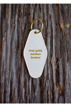 Stay Gold Key Tag