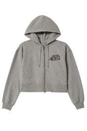 BRIXTON Coors Silver Speed Zip Up - Heather Grey