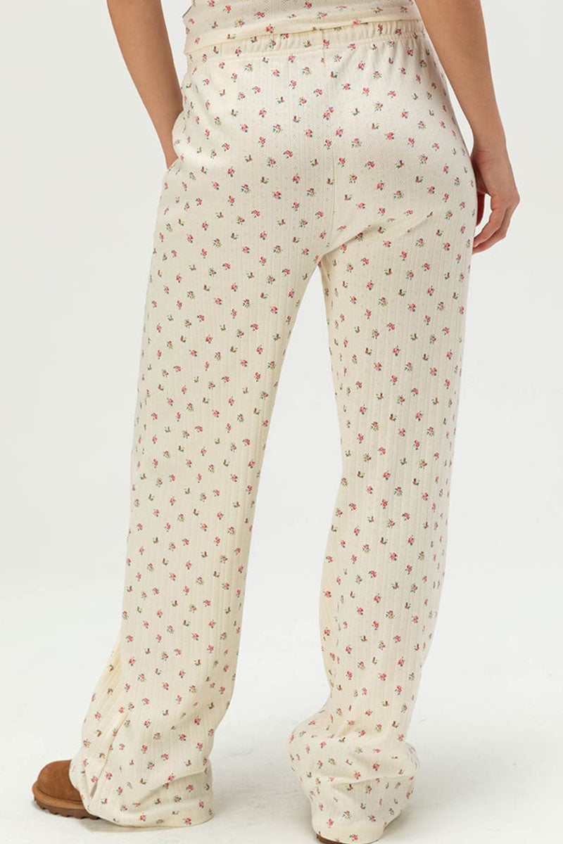BRIXTON Off Duty Lounge Pant - Floral Pointelle
