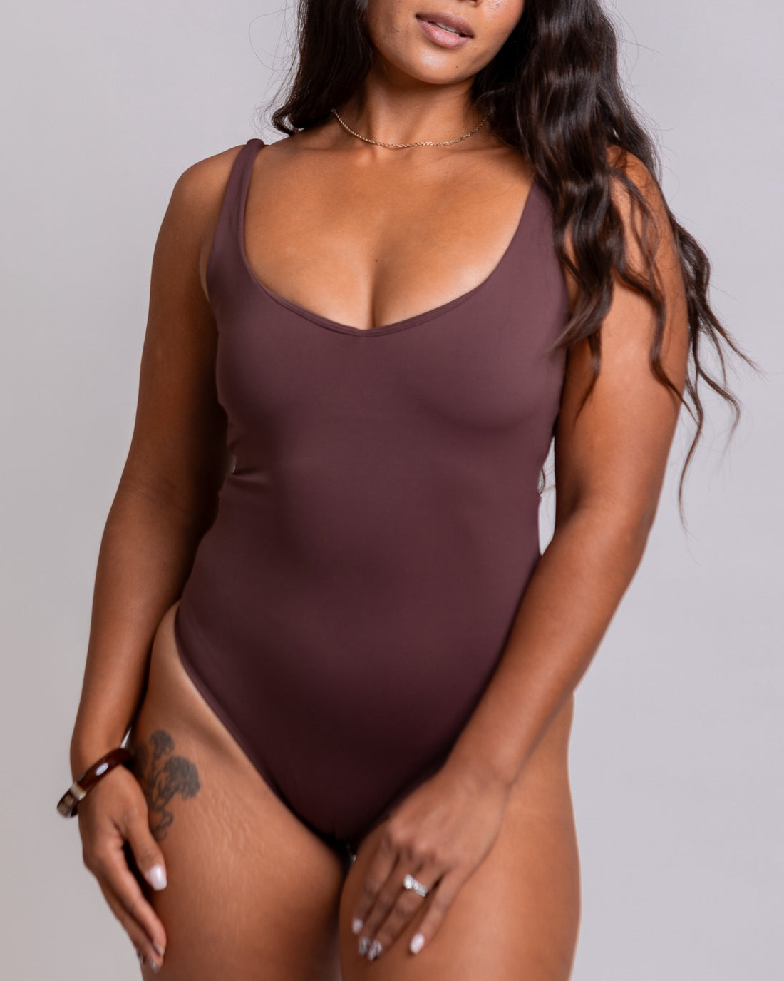 Teal Active Ash Bodysuit (Black, White, Mocha)