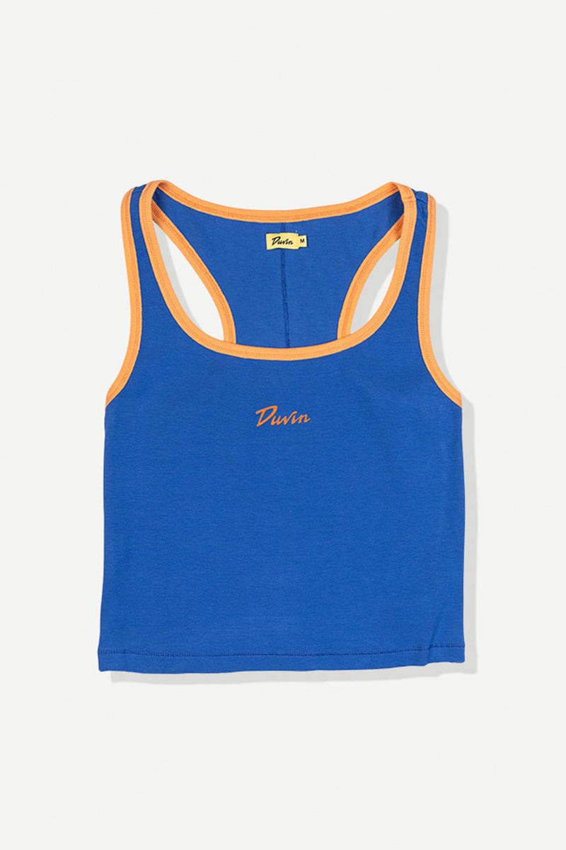 DUVIN Staple Ribbed Tank (Blue)