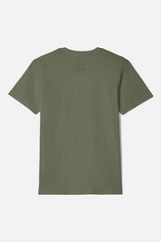 Brixton Cuts Relaxed Tee - Olive