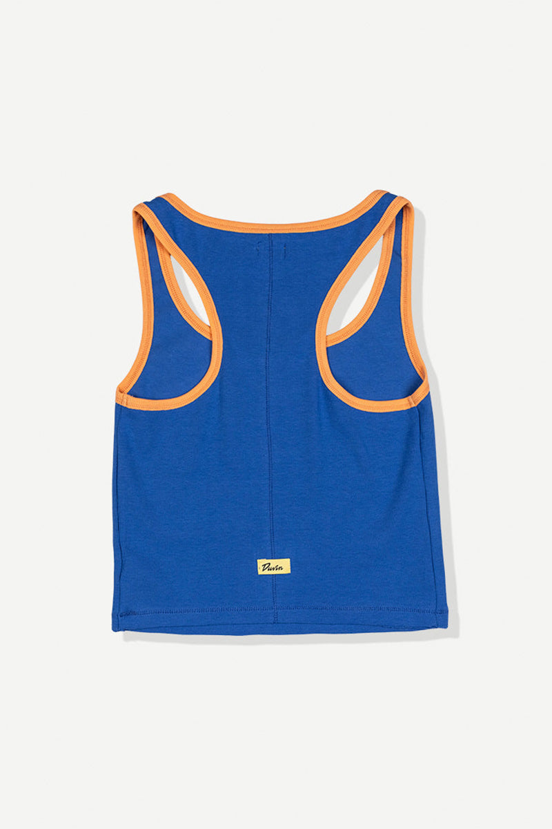 DUVIN Staple Ribbed Tank (Blue)