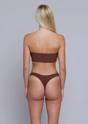 ACACIA Emerson Shirred Top (Rum)