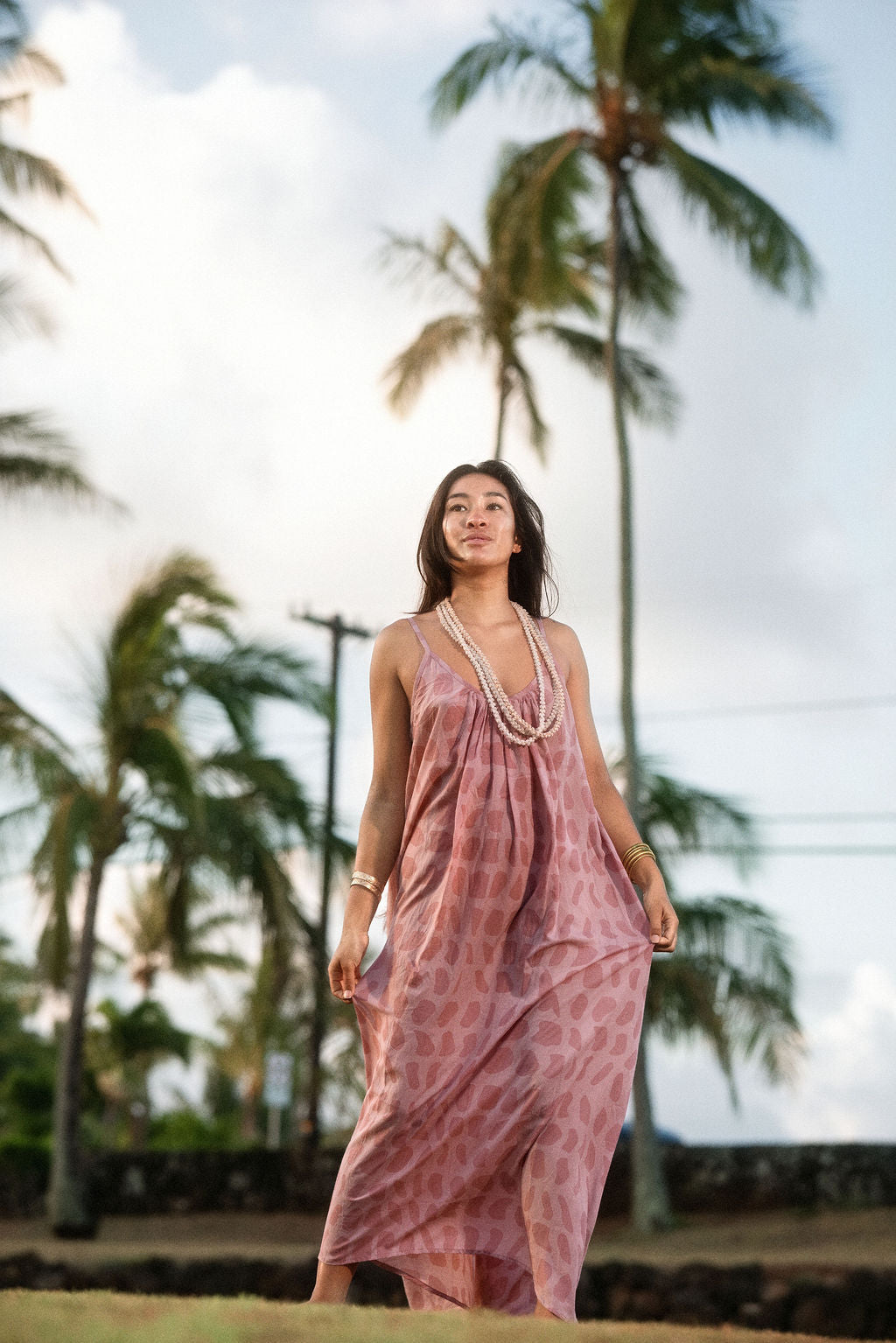 Tina Maxi Dress Print - Hebrew Rose