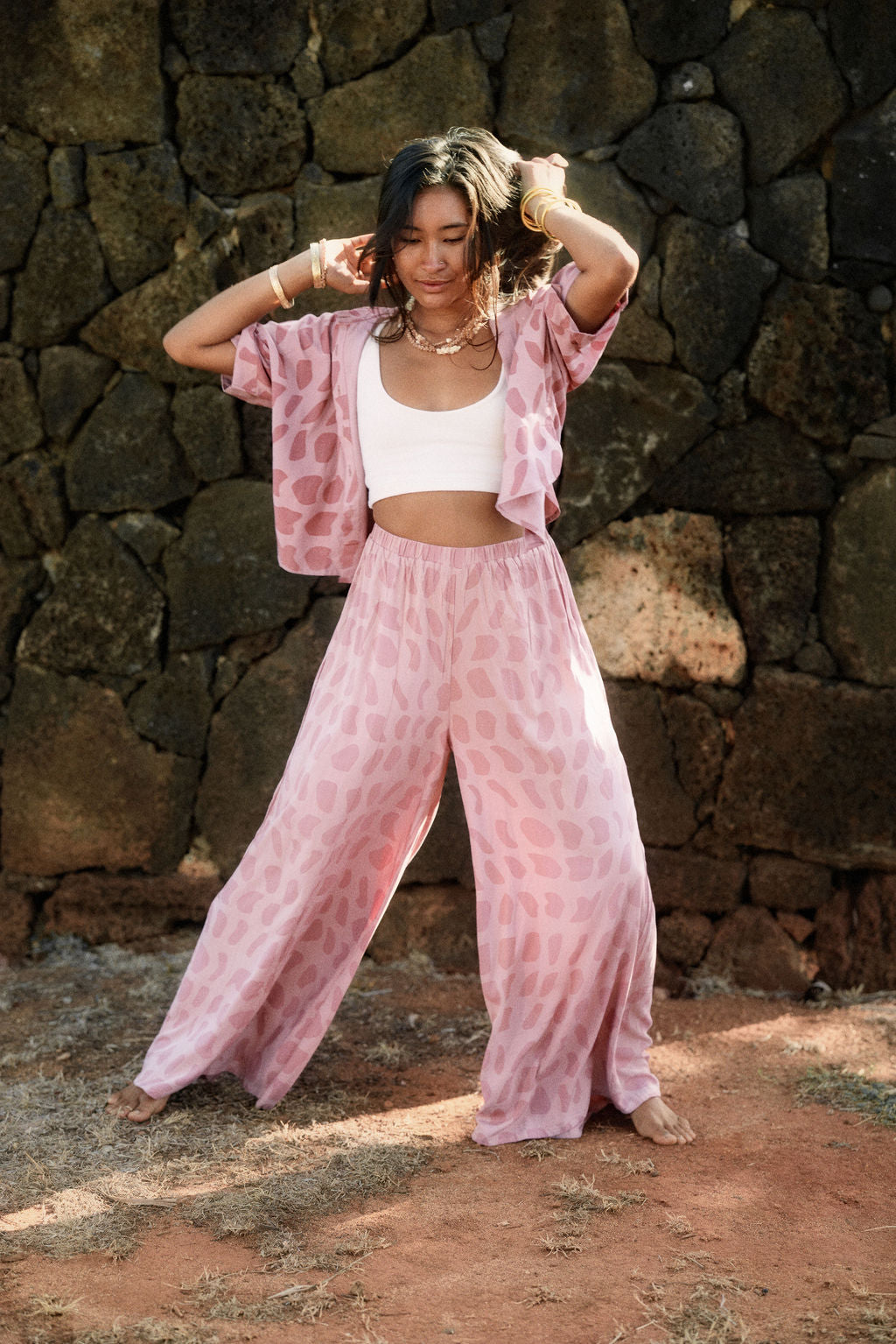 Talia Top - Hebrew Rose