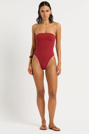 Bond-eye Felicia One Piece (Reversible Blue Zebra-Ruby)
