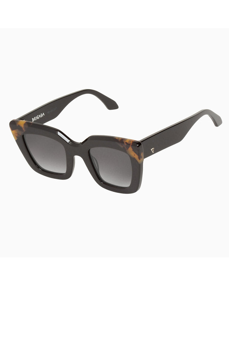 Brigada - Gloss Black Tort Brow / Pol Black Gradient Lens