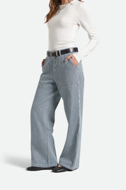 BRIXTON Jane Utility Pant (Off White/Indigo)