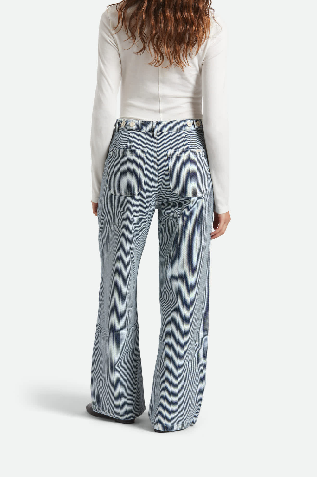 BRIXTON Jane Utility Pant (Off White/Indigo)