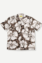 DUVIN Hibiscus Leopard Buttonup