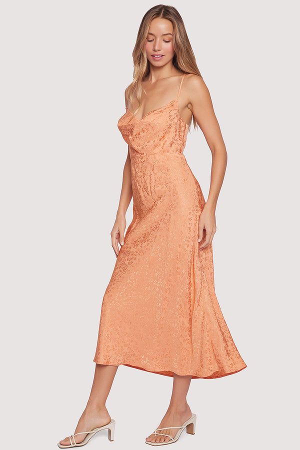 Beach Peach Midi Dress