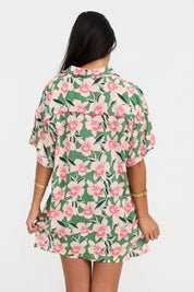Benoa Aloha Shirt Dress (Aokis, Waikiki, Garden, Papeete)