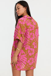 Benoa Aloha Shirt Dress (Aokis, Waikiki, Garden, Papeete)